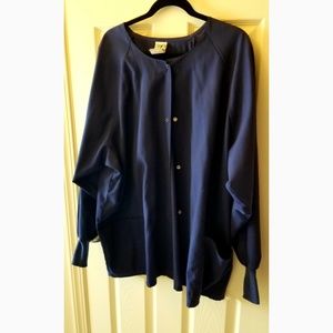 UA Plus Size Navy Scrub Jacket